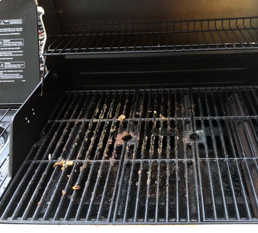 Char Broil Grill before high pressure cleaning in Lake Nona